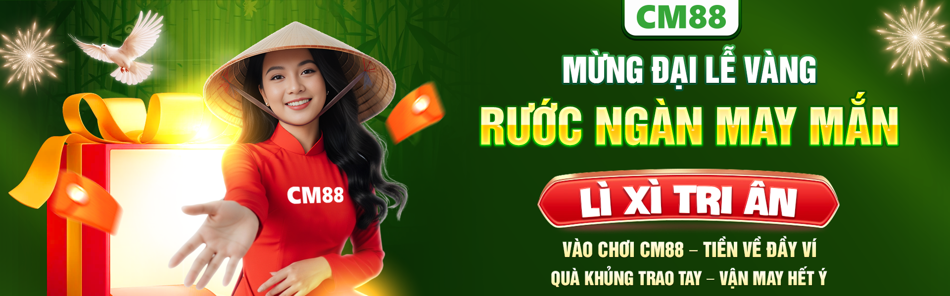 CM88 - MỪNG ĐẠI LỄ VÀNG – RƯỚC NGÀN MAY MẮN - LÌ XÌ TRI ÂN